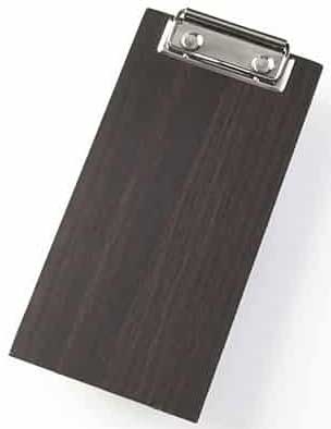 American Metalcraft Espresso Clipboard Wood Menu Holder, 4 x 8 inch