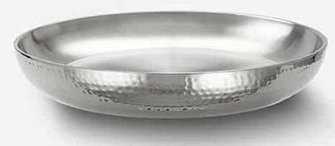 American Metalcraft 18/8 Stainless Steel Hammered Double Wall Seafood Tray, 12 inch