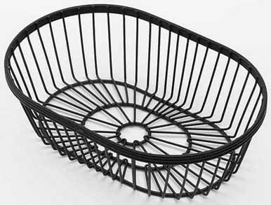 American Metalcraft Black Oval Wire Basket, 9 x 6 x 2 3/4 inch