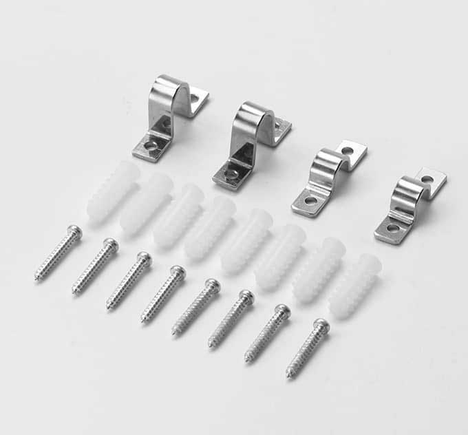American Metalcraft Steel 4 Brackets and 8 Screws for 19107 Pizza Rack Hardware -- 1 set