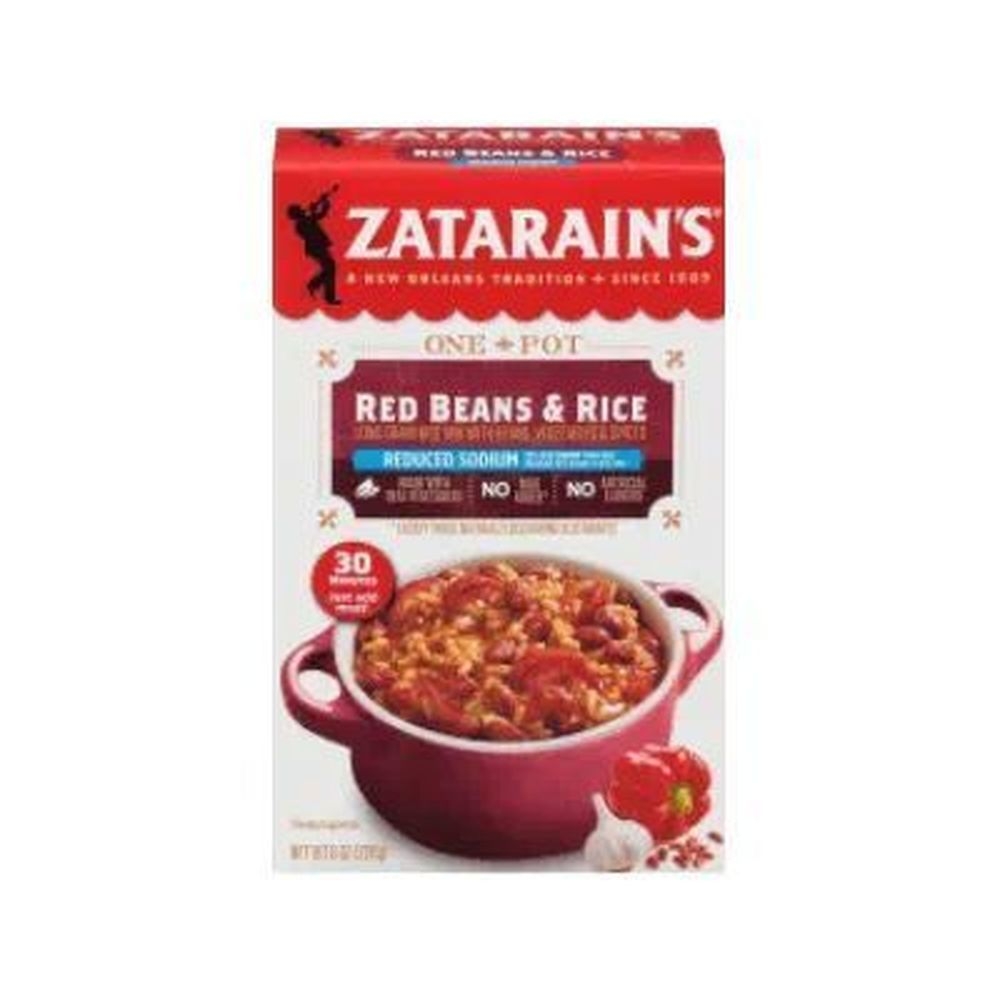 Zatarain's Low Sodium Red Beans And Rice, 8 Ounce -- 12 Per Case