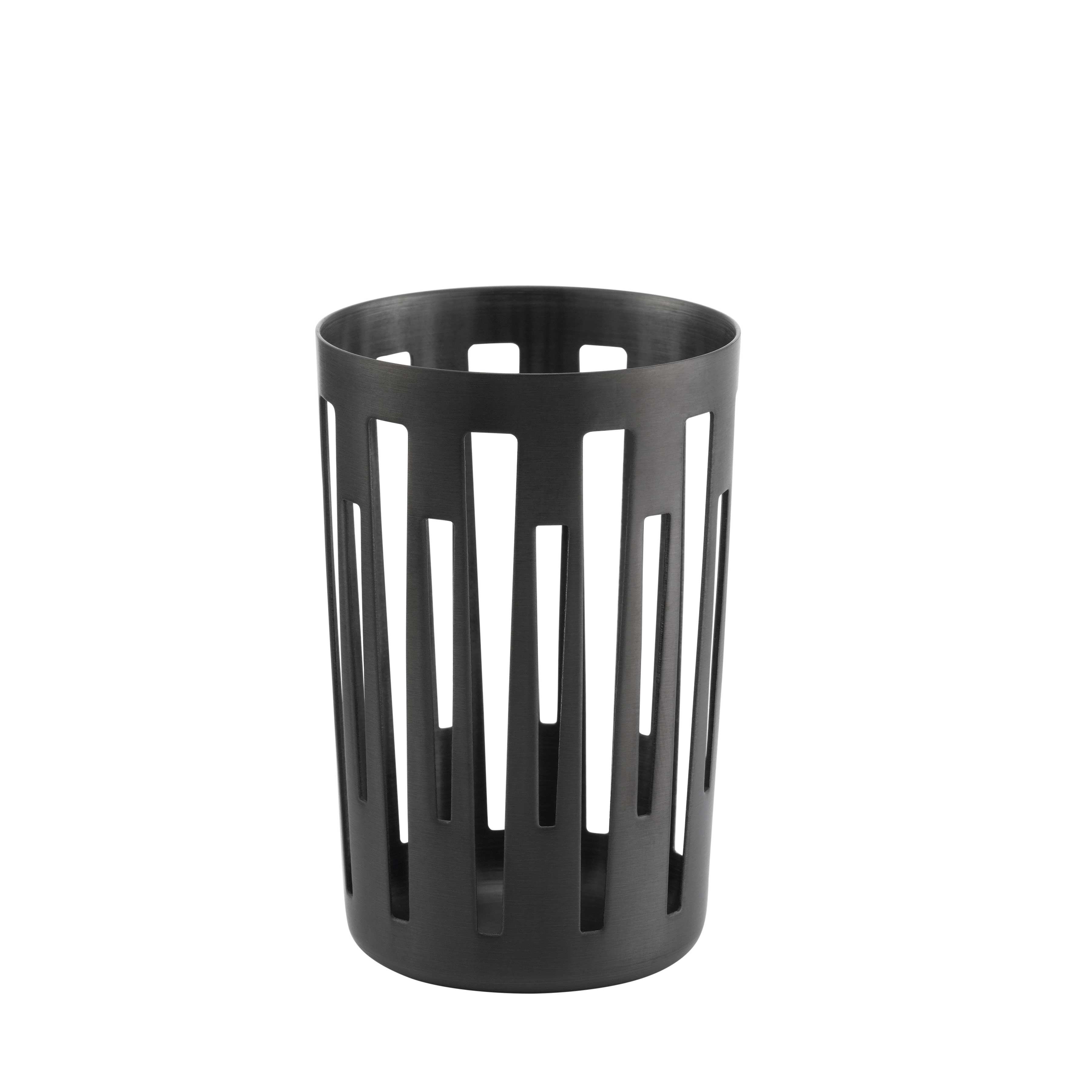 Service Ideas Mod18 Deco Black Onyx Sugar Stick Holder, 3 inch Width x 2.625 inch Height