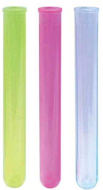 Bar Maid Clear Crystal Shooter Tubes, 6 Inch -- 100 Per Case