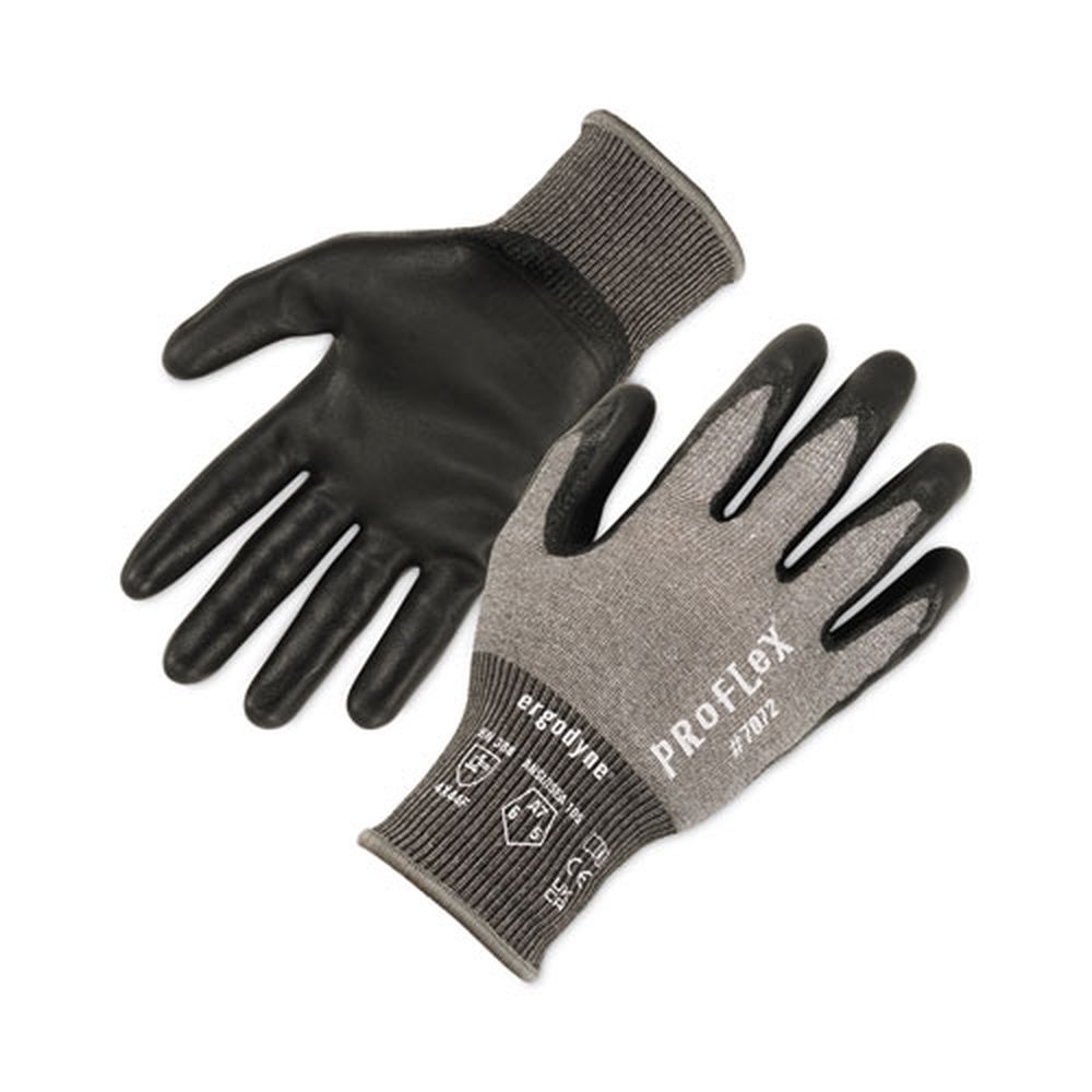 ergodyne ProFlex 7072 ANSI A7 Gray 2X Large Nitrile Coated Cut Resistant Gloves -- 12 pairs per case