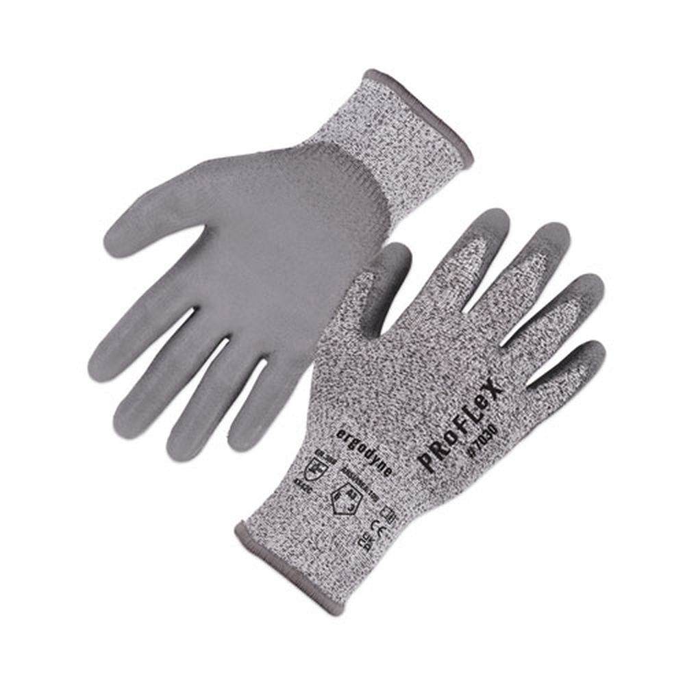 ergodyne ProFlex 7030 ANSI A3 Gray Large PU Coated Cut Resistant Gloves
