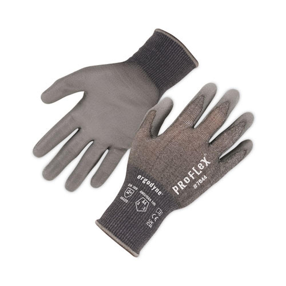 ergodyne ProFlex 7044 ANSI A4 Gray X-Large PU Coated Cut Resistant Gloves