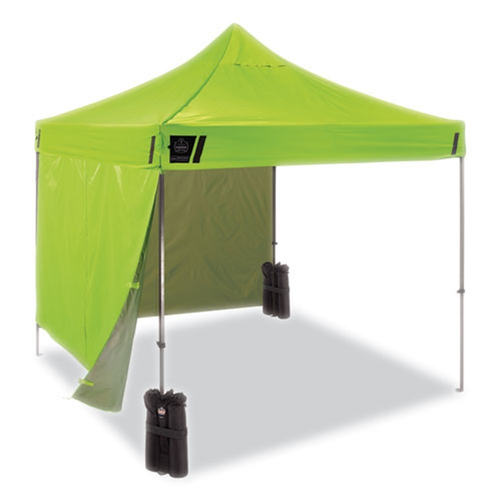 ergodyne Shax 6051 Polyester and Steel Single Skin Lime Heavy Duty Pop Up Tent Kit, 10 x 10 Feet