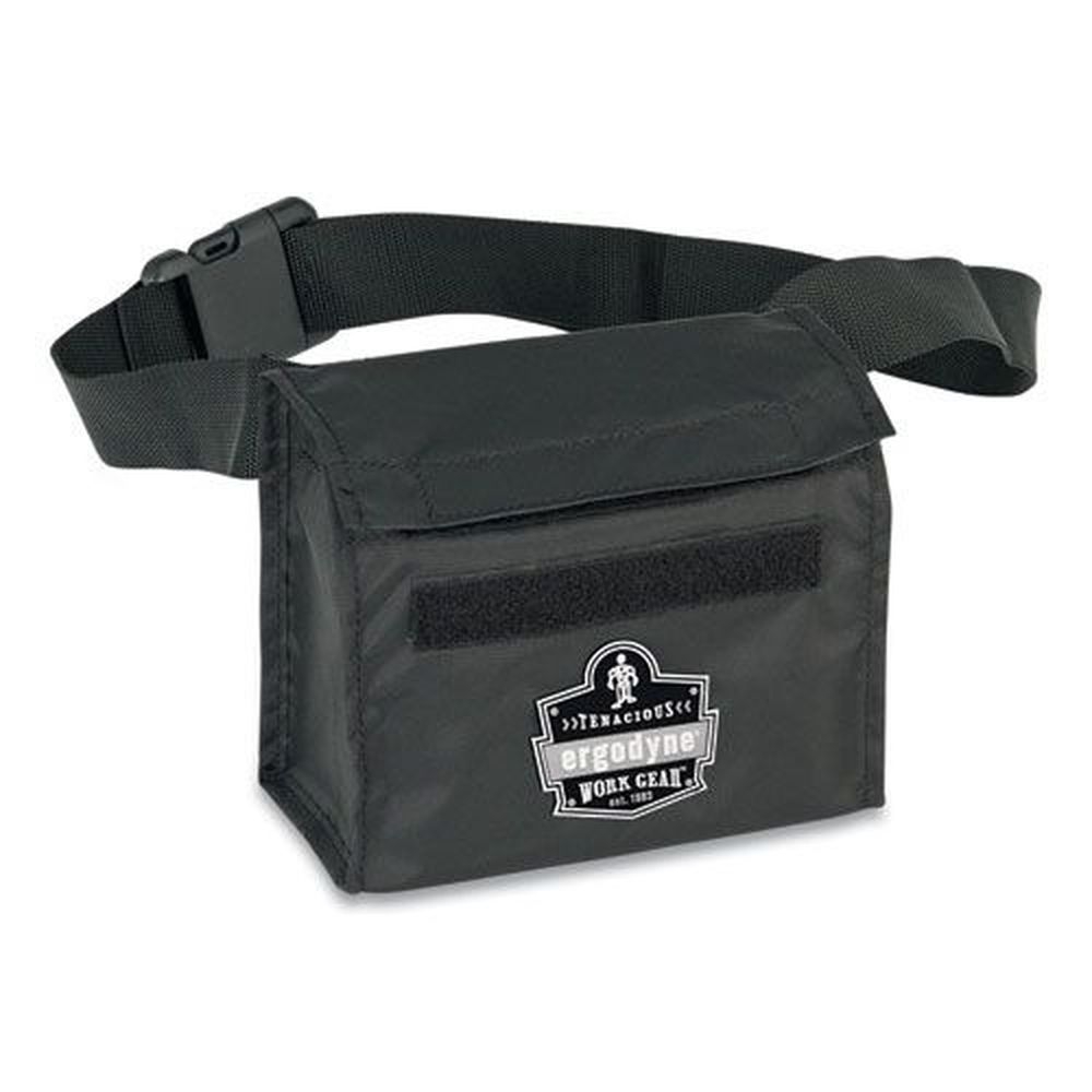 ergodyne Arsenal 5180 Black Half Mask Respirator Waist Pack, 8.5 x 3.5 x 6.5 inch