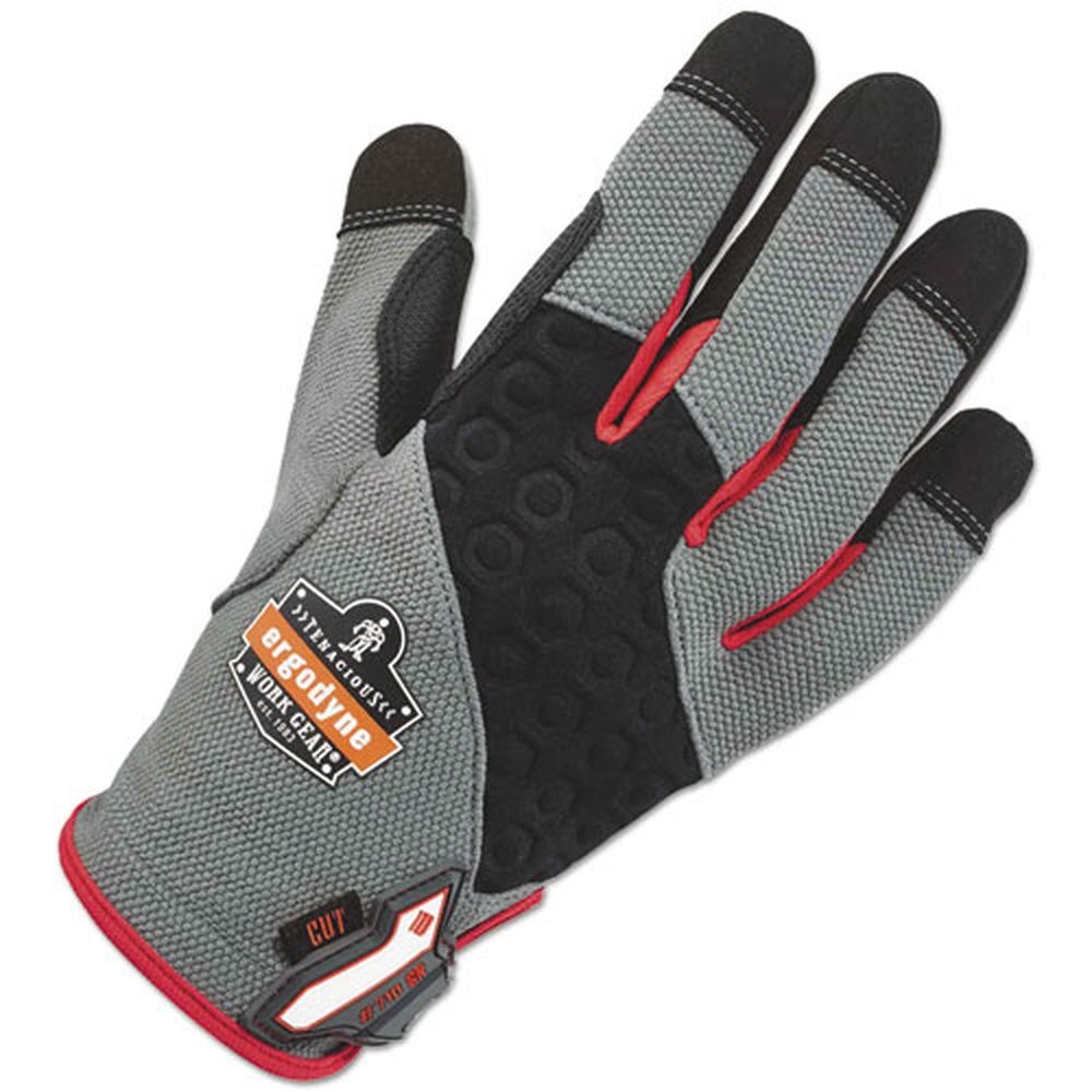 ergodyne ProFlex 710CR Gray Medium Heavy Duty Plus Cut Resistance Gloves