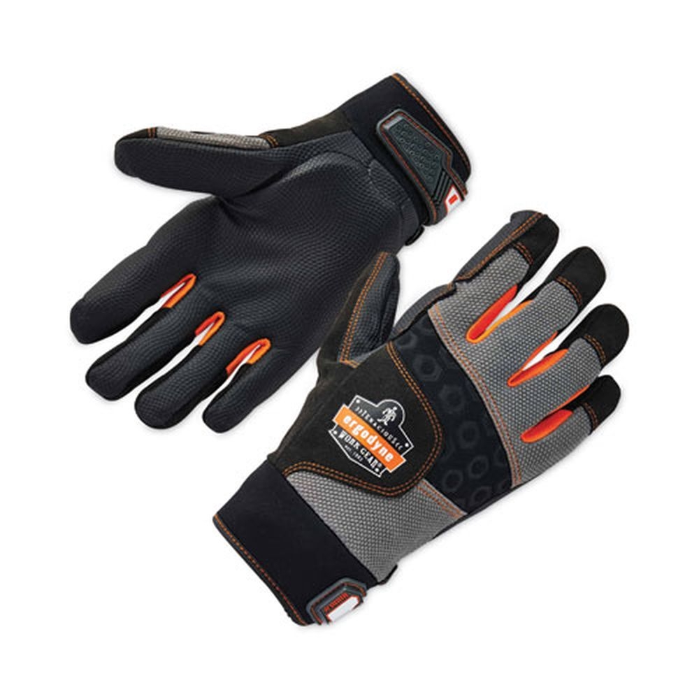 ergodyne ProFlex 9002 Black X Large Certified Full Finger Anti Vibration Gloves