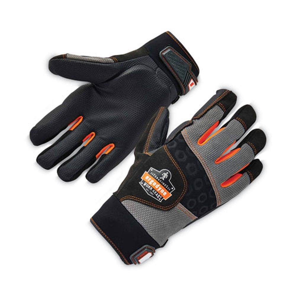 ergodyne ProFlex 9002 Black 2X Large Certified Full Finger Anti Vibration Gloves