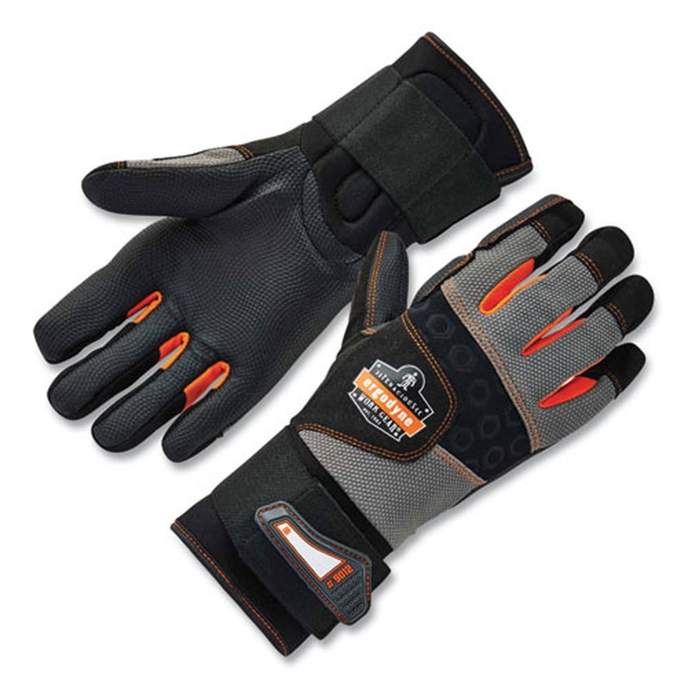 ergodyne ProFlex 9012 Black 2X Large Certified AV Gloves Plus Wrist Support