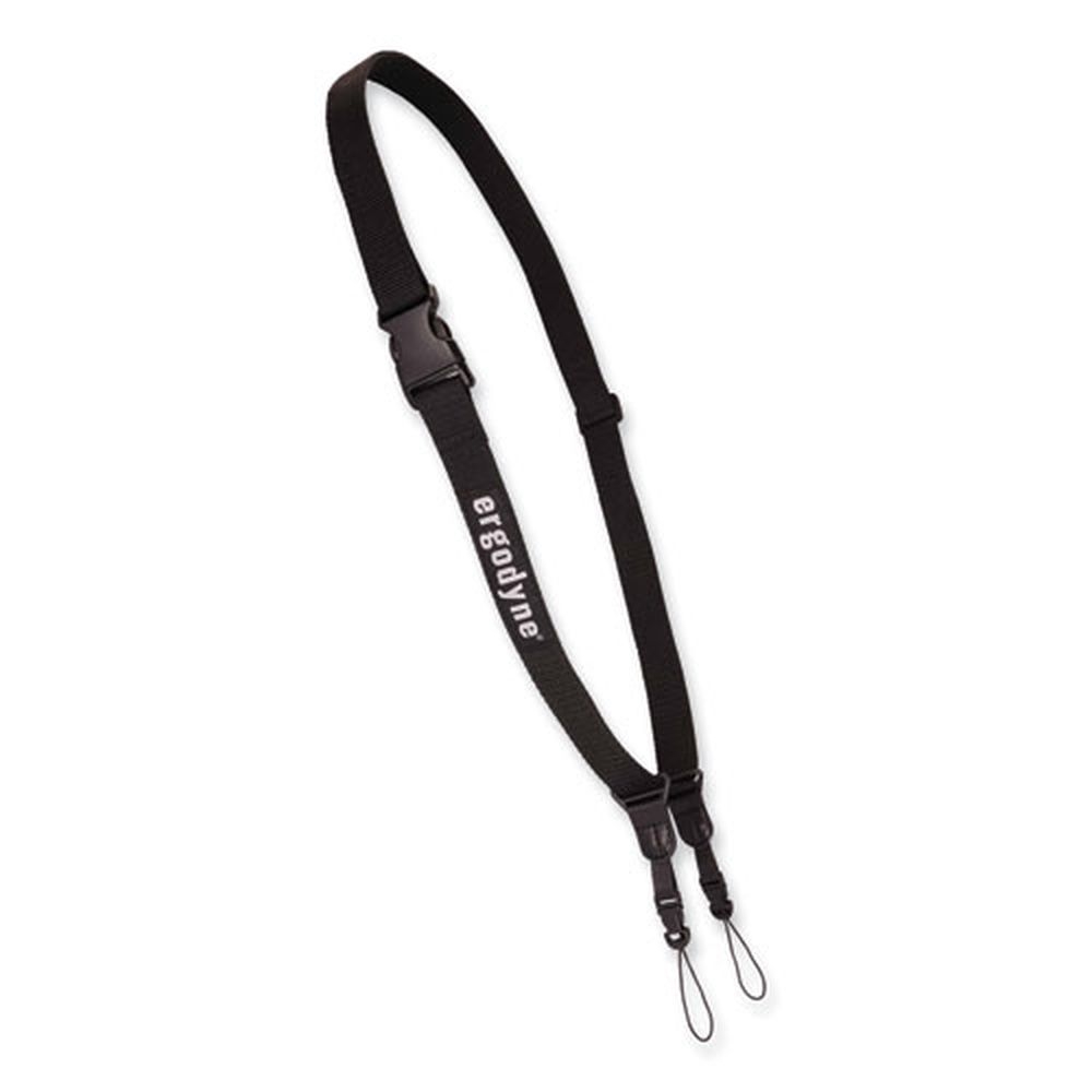 ergodyne Squids 3134 Black Barcode Scanner Lanyard Sling, 28 to 66 inch Long