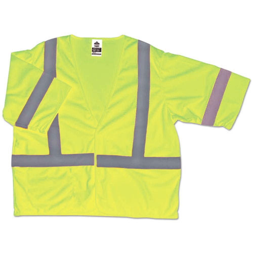 ergodyne GloWear 8310HL Lime Small to Medium Type R Class 3 Economy Mesh Vest