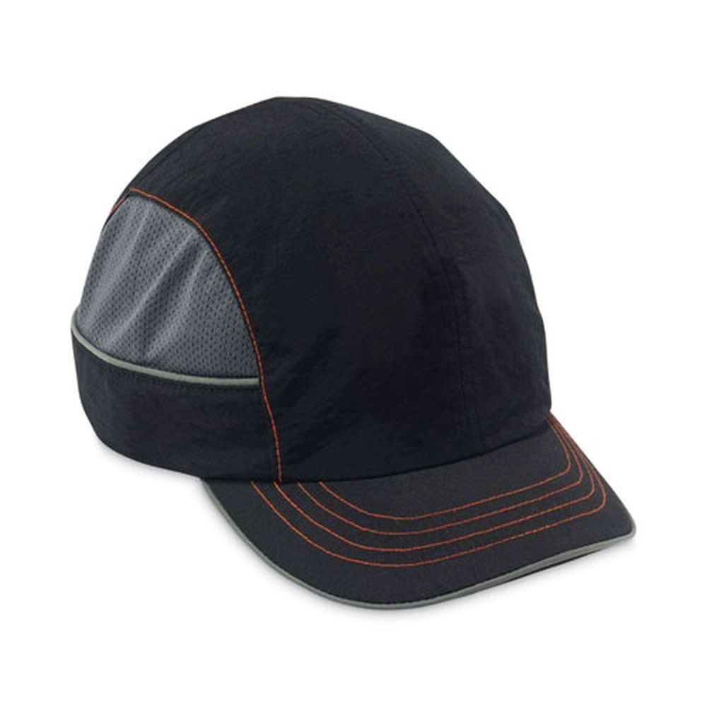 ergodyne Short Brim Black Skullerz 8950XL XL Bump Cap Hat