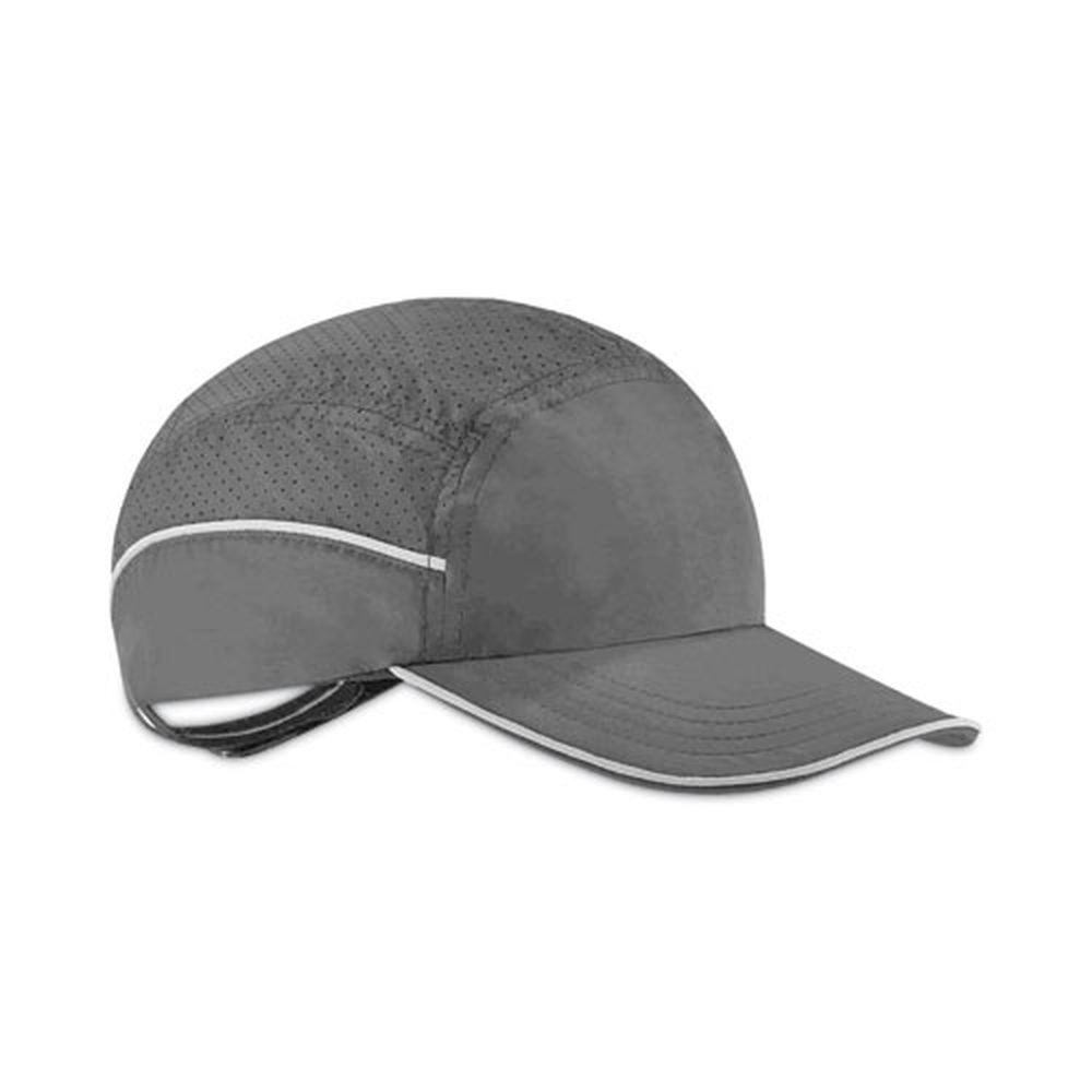 ergodyne Long Brim Black Skullerz 8965 Lightweight Bump Cap Hat with LED Lighting