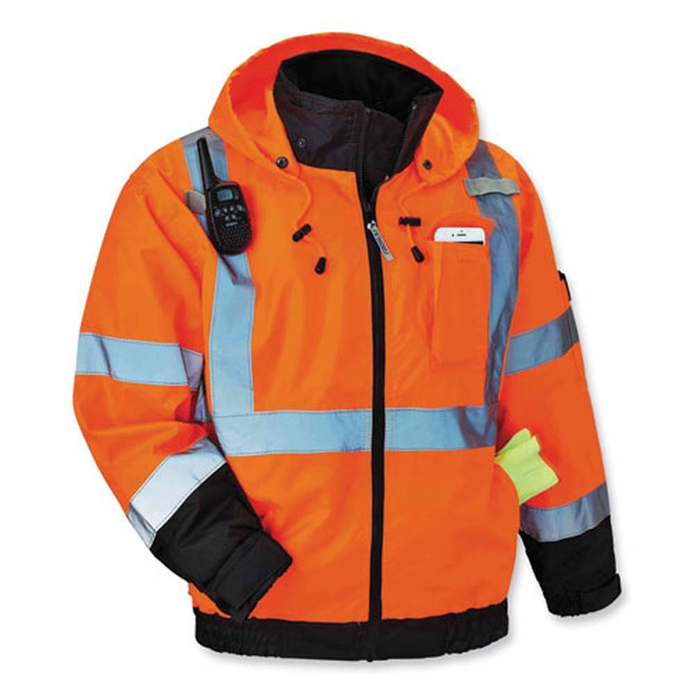 ergodyne GloWear 8915 5X-Large Lime Class E Hi-Vis Rain Pants