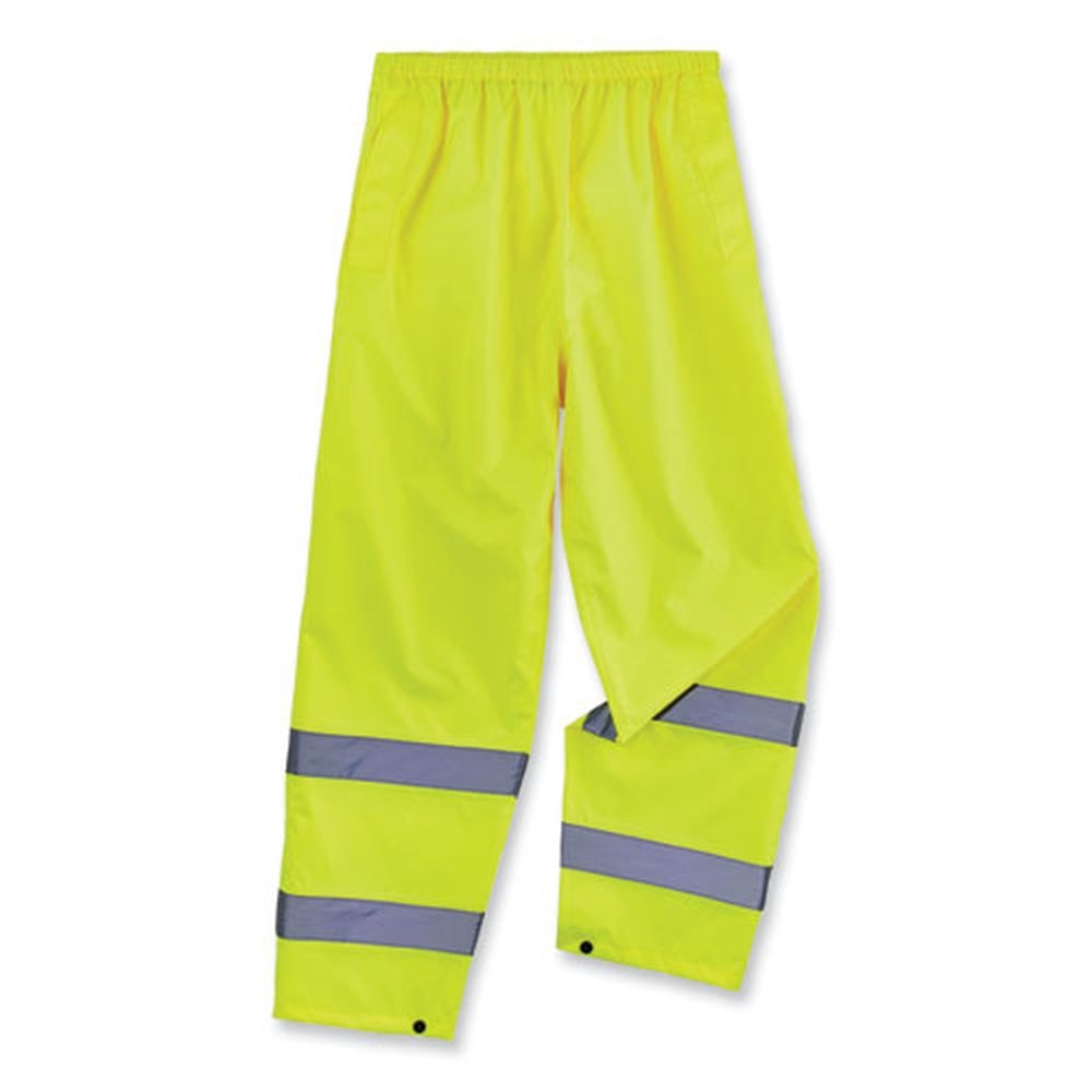 ergodyne GloWear 8916 2X-Large Lime Class E Lightweight Hi-Vis Rain Pants