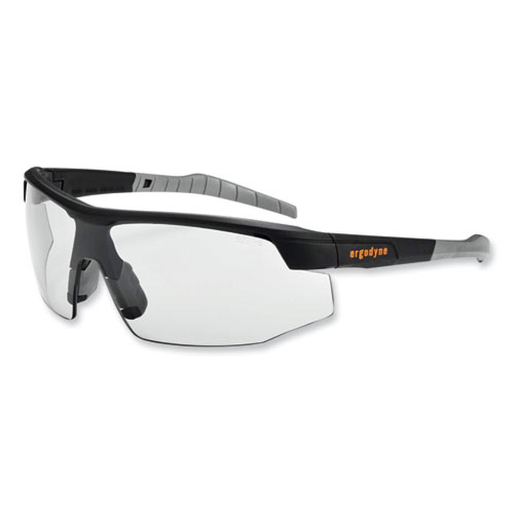 ergodyne Skullerz Skoll Safety Glasses with Matte Black Nylon Impact Frame and Indoor Outdoor Polycarbonate Lens