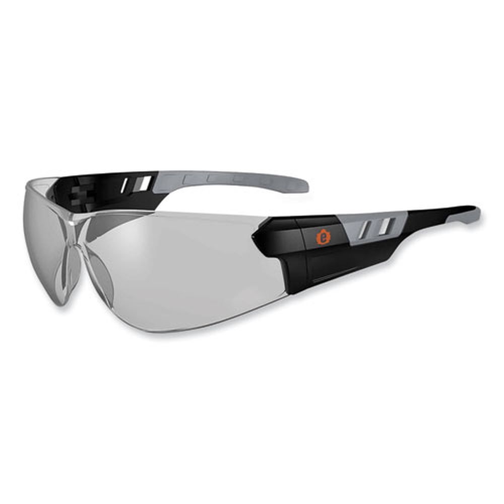 ergodyne Skullerz Saga Frameless Safety Glasses with Black Nylon Impact Frame and AntiFog Indoor Outdoor Polycarbonate Lens