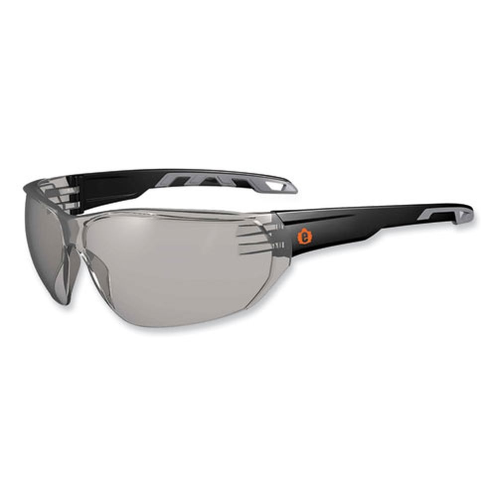 ergodyne Skullerz Vali Frameless Safety Glasses with Black Nylon Impact Frame and AntiFog Indoor Outdoor Polycarbonate Lens