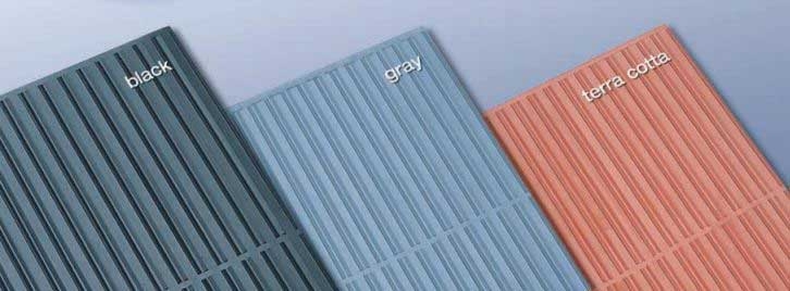 Cactus Mat Solid Black Rib Mat.