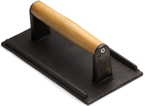 Tablecraft Cast Iron Steak Weight, 8 1/4 x 4 1/4 inch