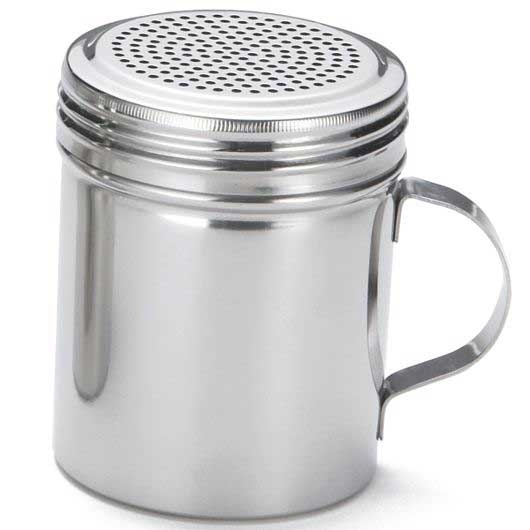 Tablecraft Stainless Steel Shaker with Handle, 10 Ounce