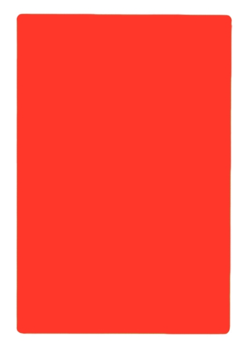 Tablecraft Polyethylene Red Cutting Board, 15 x 20 inch.