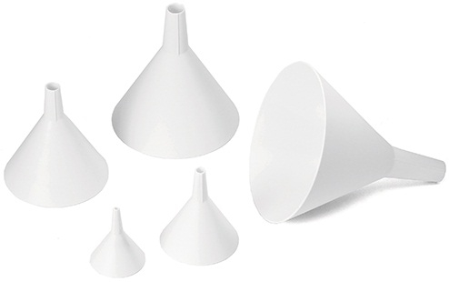 Tablecraft 5-Piece Plastic White Funnel Set