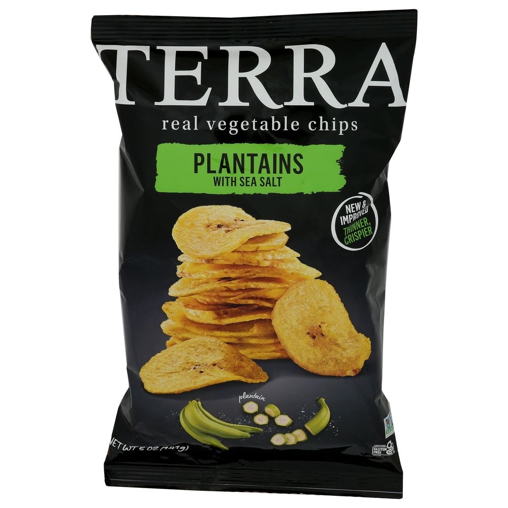Terra Sea Salt Veggie Plantains Chips, 5 Ounce -- 12 per case