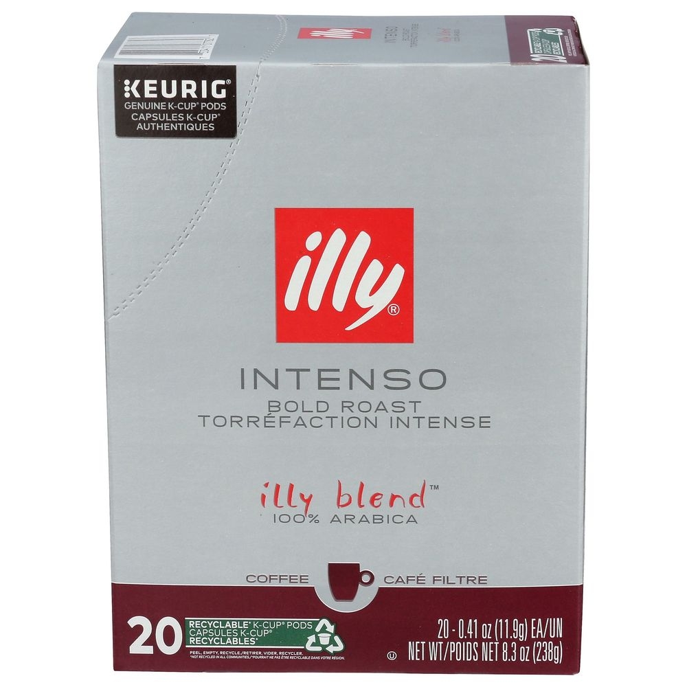 Illy Intenso Bold Roast K Cup Coffee Pod, 20 count -- 4 per case
