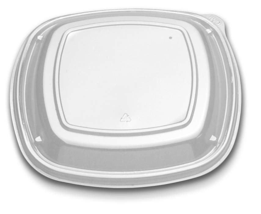 Forum Clear Plastic Low Dome Lid Only, 9 inch -- 300 per case.