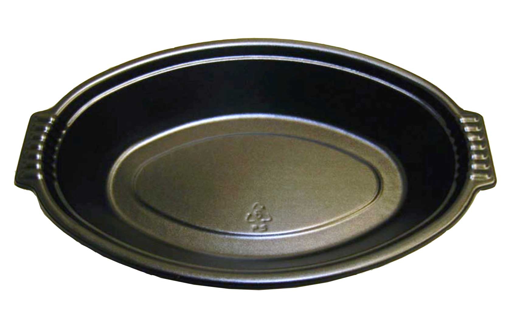 D and W Fine Pack Polystyrene Black 1 Compartment Casserole Dish, 16 Ounce -- 500 per case.