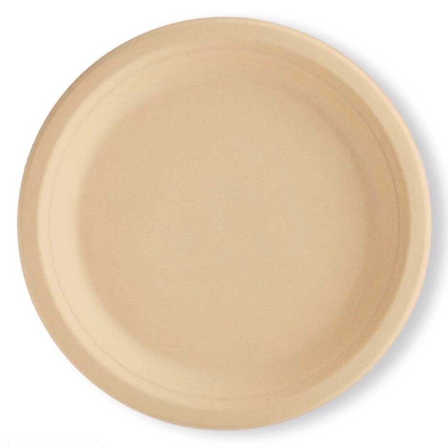 Responsible Products Tree-Less Forefront No-PFAS Added Compostable Molded Fiber Plate, 10 inch -- 500 per case