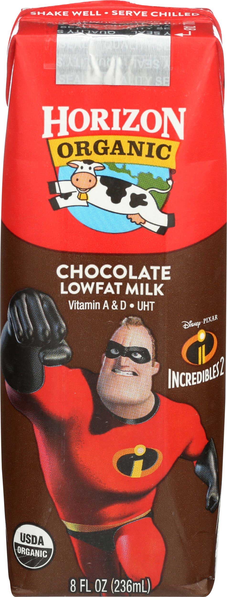 Horizon Organic Lowfat Chocolate Milk, 8 Fluid Ounce