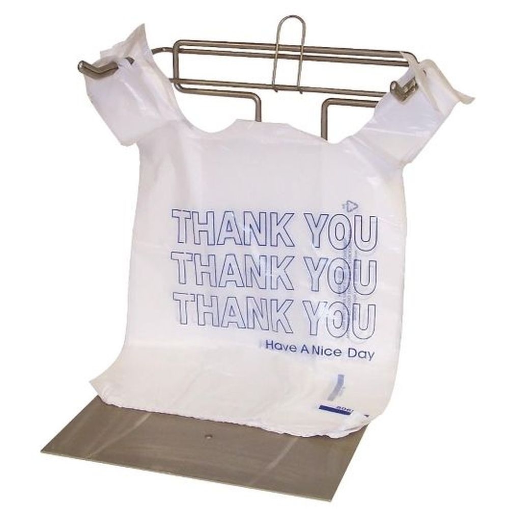 Pak Sher Compostable Corn Print T Shirt Bag, 500 count