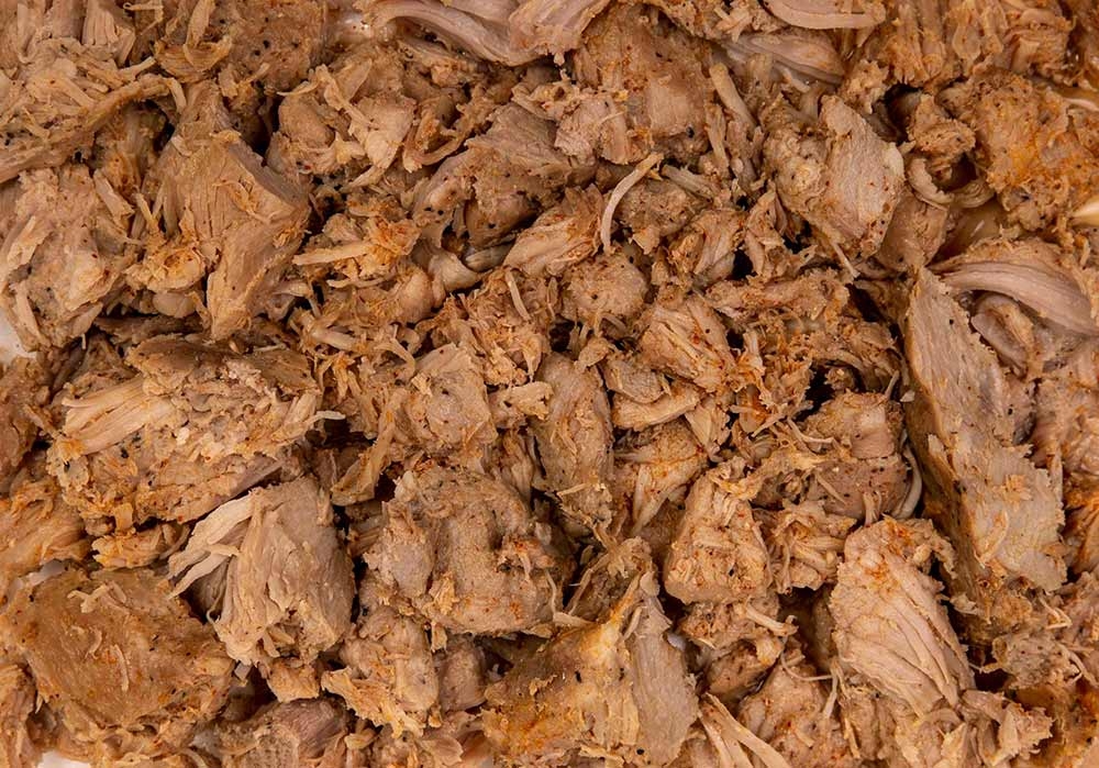 Naughty Chile Taqueria Mexican Slow Cooked Shredded Pork Carnitas, 20 Pound.