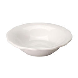 California Scalloped Black Band Fruit Bowl, 4.75 Ounce -- 12 per case.