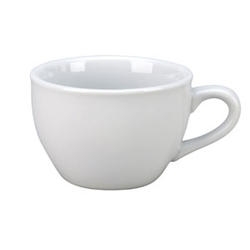 Vertex China Catalina Porcelain White Short Cup, 8 Ounce -- 36 per case.