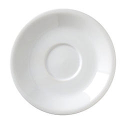Vertex China Argyle Collection Undecorated Porcelain White Saucer, 6 inch -- 36 per case.