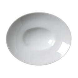 Vertex China Signature Collection Porcelain White Rimmed Signature Oval Bowl, 4 Ounce -- 24 per case.