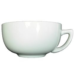 Vertex China Argyle and Catalina Collection Porcelain White Cappuccino Cup, 12 Ounce -- 36 per case.