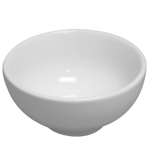 Vertex China Ventana Undecorated Porcelain White Soup/Salad Bowl, 3 1/2 inch -- 36 per case.