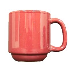 Vista Collection Undecorated Burgundy Stackable Summit Mug, 10 Ounce -- 36 per case.