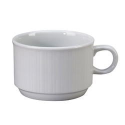 Crystal Bay Collection Euro White Stacking Cup, 7 Ounce -- 36 per case.