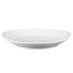 Vertex China Contour Collection Platter, 8 3/4 x 5 3/8 inch -- 24 per case.