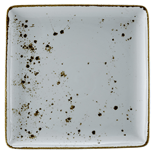Vertex China London Undecorated Terra White Square Plate, 10 7/16 inch -- 12 per case.
