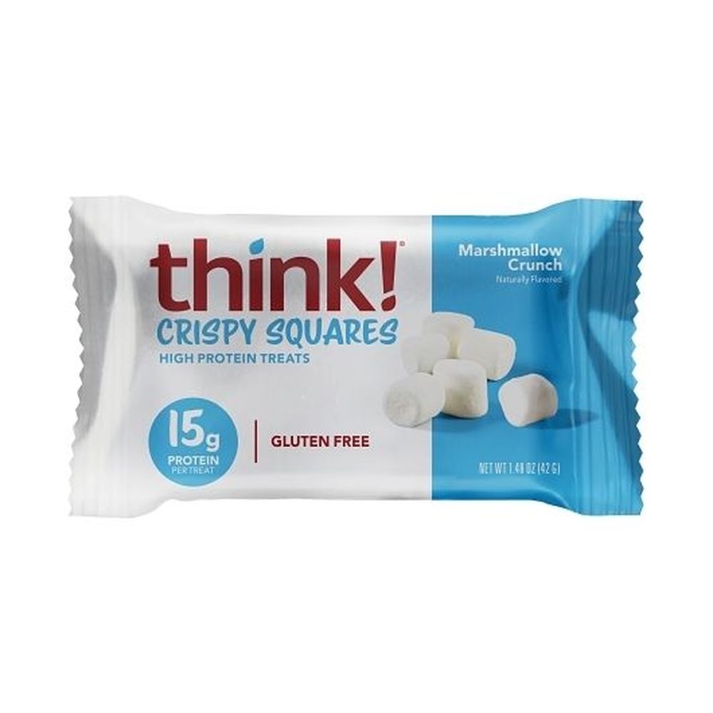 Think Crispy Square Marshmallow, 0.09 Pound -- 60 per case