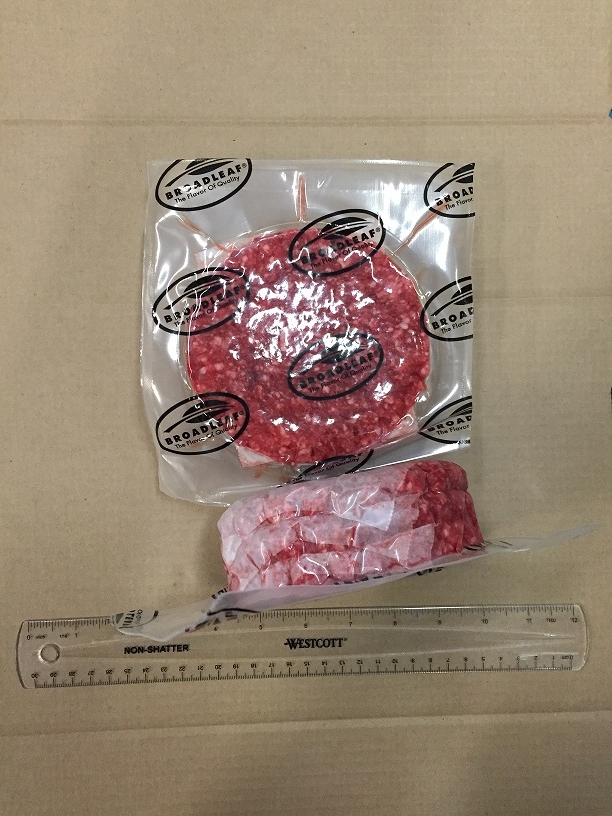 Broadleaf 3:1 Round Wagyu Beef Patty, 1 Pound -- 10 per case.